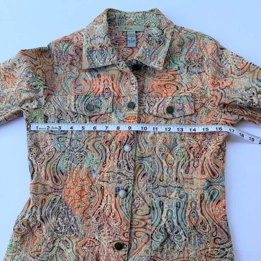 Woman’s Analogy Brand Textured Jacket Size Small - Picture 5 of 7
